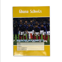 Cahier pour l'école du Ghana, fabricant chinois, 100 pages, 200 pages, agrafé, commande en gros