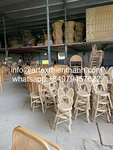 Miroir mural en osier naturel fait à la main Design rustique Style élégant Vintage Boho minimaliste Accent pour la décoration de salon - Product Image 6