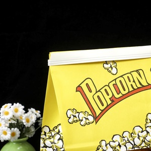 Bolsa de Papel Kraft Antigrasa para Llevar Comida, Biodegradable, con Ventana, Impresión Flexográfica de 6 Colores, Fondo Plano, para Nueces, Bocadillos, Palomitas de Maíz - Product Image 4