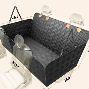 Housse de <span class=keywords><strong>siège</strong></span> <span class=keywords><strong>auto</strong></span> de luxe moderne et imperméable <span class=keywords><strong>pour</strong></span> animaux de compagnie, avec plateau extensible à huit blocs, motif matelassé, toutes saisons, résistante, amovible <span class=keywords><strong>pour</strong></span> <span class=keywords><strong>chien</strong></span> - Product Image 5