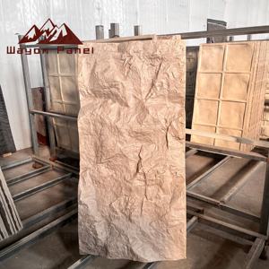 Panneaux muraux en PU imitation <span class=keywords><strong>pierre</strong></span> légers en gros, revêtement extérieur imperméable pour projets commerciaux - Product Image 4