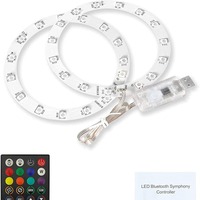 Anneau lumineux et bande lumineuse TGZ Pro avec fonction de capture sonore, lumières RGB pour console Slim (plastique)