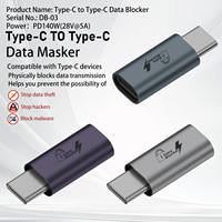 Bloqueador de Datos USB Anti Juice-Jacking, Adaptador de Carga PD Anti-Hack