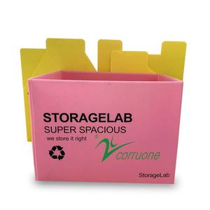 กล่องเก็บของพลาสติก PP แบบพับได้กล่องพลาสติกลูกฟูกปรับแต่งได้ดีไซน์ล่าสุด - Product Image 5