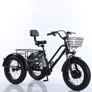 Vente en gros de tricycles électriques pour adultes, cadre en aluminium de 20 pouces, double frein à disque, vélo cargo à trois roues pour personnes âgées - Product Image 5