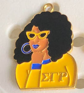 Breloques de chaussures Sigma Gamma Rho Ornements de chaussures SGRho Gold Caniche Jewels 1922 Sandal Charms Accessoire de chaussure - Product Image 2