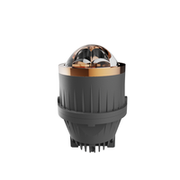 Phare antibrouillard LED bi-laser double de 3 pouces, trois couleurs, faisceau bas, étanche, 12V, universel, pour modification automobile, lampe auxiliaire