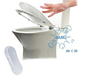 <span class=keywords><strong>Kit</strong></span> de pare-chocs de siège de toilette-Coussinets d'arrêt silencieux et doux,[5PCS] Coussinets absorbant les chocs en PU, Installation facile Aucun outil nécessaire - Product Image 4