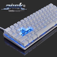 Ajazz AK33 Anti - Ghosting Compact 82 Touches Rétroéclairé Pc Clavier Mécanique de Jeu pour Gamer