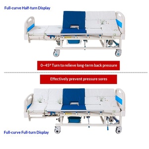 Cama de Hospital Multifuncional para Uso Hospitalario y Doméstico, Cama para Girar y Levantar Pacientes Mayores, Garantía de por Vida, Modelo HFH-33 - Product Image 3