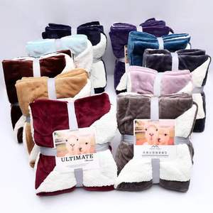 Venda quente nova fleace jogar cobertor dupla face velo super macio luxuoso flanela Plush cobertor para o inverno - Product Image 2