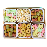 Friandises classiques pour chiots et chats, forme adorable, saveur bœuf et poulet, biscuits naturels riches en protéines et croustillants pour animaux de compagnie