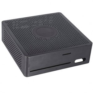 Carcasa de PC Mini <span class=keywords><strong>ITX</strong></span> de aluminio personalizada para edición de vídeo Streaming diseño de montaje en pared al aire libre carcasa de alto flujo de aire para construcciones DIY - Product Image 2