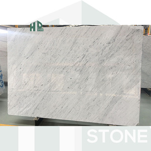 Dalles de marbre blanc Bianco Carrara italien personnalisées, polies, veinées gris-blanc, prix direct usine, idéales pour le revêtement de sol et le pavage - Product Image 4