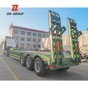Semirremolque de Plataforma Baja ZW de 3/4 Ejes, 25-30 Toneladas, Remolque de Acero con Suspensión Neumática, <span class=keywords><strong>13m</strong></span> de Longitud, en los Emiratos Árabes Unidos - Product Image 6