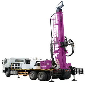 Máquina de perfuração para caminhão, equipamento de perfuração de 400m de profundidade hidráulica completa