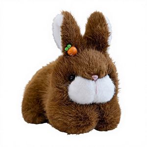Nouvelle Peluche Lapin Blanc Créative et Mignonne avec Carotte, 20cm - Product Image 4