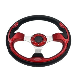 사용자 정의 색상 320mm/<span class=keywords><strong>12</strong></span>.5 인치 PU 레드 골프 카트 스티어링 휠 보트 스티어링 휠 - Product Image 3