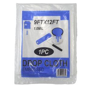 Bâche en plastique 9x12 pieds, feuille de plastique pour la peinture, anti-poussière, résistante aux déchirures, bâche en plastique pour peintres, tissu de protection pour meubles - Product Image 1