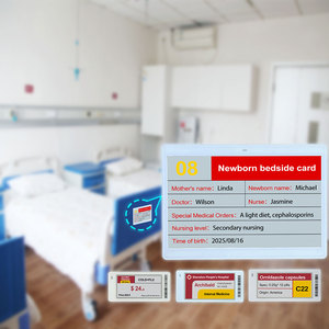 Recyclable Name <b>Display</b> Meeting Tag System 7.5 Inch E Ink Screen Esl Electronic Epaper Label For Smart Hospital Bed Nameplate - Product Image 1