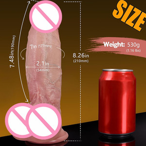Dildo Realistis 7-Inci Grosir - Penis Silikon Dua Lapis Ekstra Tebal dengan Suction Cup Kuat untuk Stimulasi G-Spot dan <span class=keywords><strong>Anal</strong></span> - Product Image 1