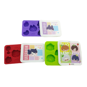 Moldes de Silicona para Cubitos de Hielo Personalizados de Fábrica, Moldes de Bandeja de Hielo de Silicona con Formas, Logotipos y Colores Personalizados - Product Image 3