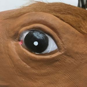 Accesorios, Máscara de Silicona con Cabeza de Caballo, Máscara de Animal para Decoración de Fiestas de Halloween - Product Image 6