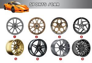 Jantes en alliage de haute qualité 17 18 19 pouces 5x108 5x112 5x114.3 5x 120 mm en noir mat forgées pour voitures de tourisme pour Icar - Product Image 6