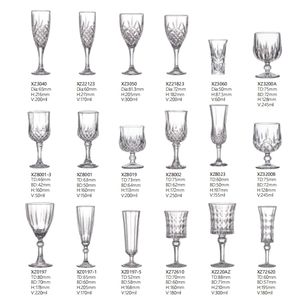 6 Pack bicchieri <span class=keywords><strong>di</strong></span> vino chiaro moderno calici 10 oz Vintage <span class=keywords><strong>acqua</strong></span> romantica calici in vetro misto per feste - Product Image 6