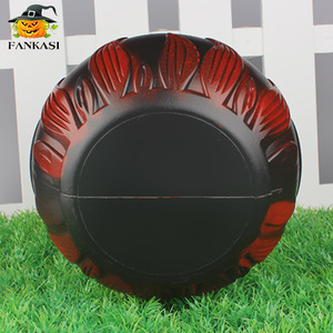 FANKASI Halloween Candy <b>Bucket</b> Round <b>Plastic</b> Outdoor Decor Prop - Product Image 2