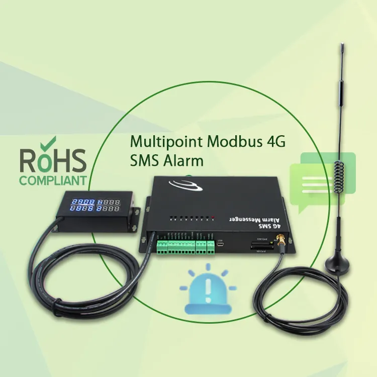 Modbus gsm sms dispositif d'alarme panne de courant compteur d'impulsions rs485 enregistreur de données compteur d'impulsions Modbus 4G alarme Messenger