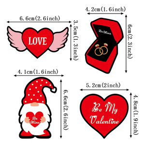 2024 mariage saint valentin décoration gâteau topper proposition fête atmosphère mise en page gâteau décoration <span class=keywords><strong>nain</strong></span> plug-in - Product Image 5