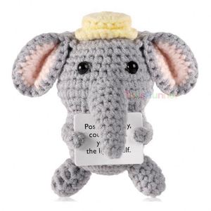 LI Juguetes de Ganchillo Hechos a Mano, Muñecos Amigurumi, Llaveros de Ganchillo, Juguetes de Frutas Tejidos con Tarjetas de Afirmaciones Positivas, Muñecos Antiestrés - Product Image 4
