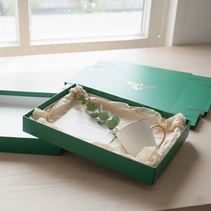 Custom Magnetic Closure Gift <b>Box</b> Flat Pack Kraft Apparel Packaging <b>Box</b> with Embossed Logo - Product Image 3