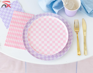 Nuevo Juego de Vajilla Desechable para Fiestas de 9 Pulgadas, Platos, Vasos y Servilletas de Papel para Fiestas - Product Image 2