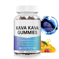 Gummies à l'extrait naturel de Kava et d'Ashwagandha pour un sommeil profond et un soulagement du stress – Complément de Kava pour adultes
