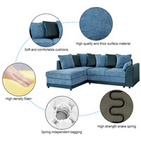 Winforce sofá de sala de estar de estilo europeo sofá de esquina moderno de estilo Cleopatra conjunto sofá de muebles de oficina de salón de lujo Popular