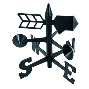 Station météo de jardin extérieure 3-en-1 : aiguille à vent, pluviomètre et thermomètre – Piquet de mesure météorologique pour pelouse et cour arrière - Product Image 5