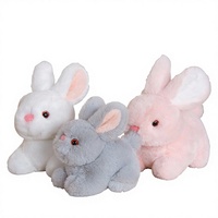 Peluche Lapin Moelleux, Poupée Lapin Réaliste, Animal en Peluche Doux, Poupée Lapin de Pâques