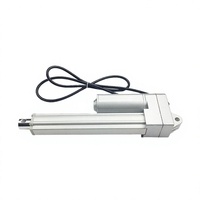 Mini actionneur linéaire électrique industriel 12V 24V 2000N 20mm/s, tige télescopique en acier inoxydable, étanche, pour automatisation marine