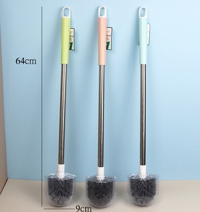 Brosse de nettoyage de toilettes JY6202 écologique 128g bleue pour rebords de cuvettes, <span class=keywords><strong>balai</strong></span> de sol rigide amovible pour intérieur avec manche en PP, portatif - Product Image 2