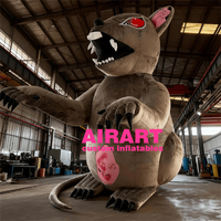 Souris gonflable de haute qualité pour les décorations d'événements zoologiques, souris géante gonflable en peluche personnalisée