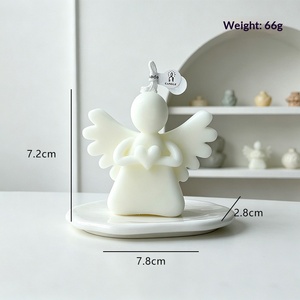 3D <b>Angel</b> Shaped Scented <b>Candle</b> Handmade Figurine <b>Candle</b> Home Table Decor Housewarming Gift Ornament - Product Image 6
