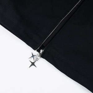 جاكيت صوف شتوي فضفاض قطن مغسول مخصص للرجال من القماش بسحاب عتيق للرجال - Product Image 5