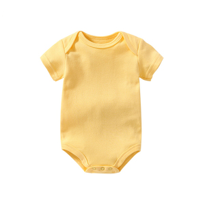 <span class=keywords><strong>Ropa</strong></span> de Bebé Personalizada, Mameluco de Manga Corta con Cuello Triangular para Bebé Niño o Niña, Mono de Algodón Sólido para Verano, Pelele para Recién Nacidos - Product Image 6