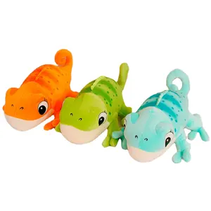 Factory directly sale lizard plush toys vivid stuffed chameleon animal toys