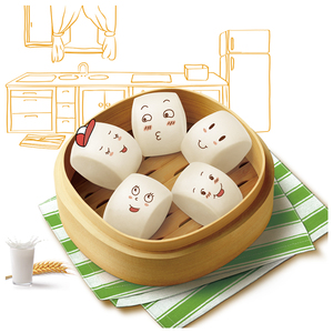 Sanquan ขนมปังนึ่งแช่แข็ง, สำหรับ horeca ไส้นมหวานและไข่ยัดนุ่น Bao manto - Product Image 6