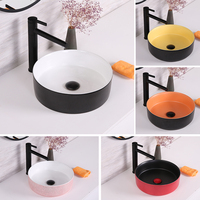 Lavabo sur pied en céramique moderne, couleur rose mat, en porcelaine, facile à nettoyer, pour salle de bain, MUBI, garantie 1 an