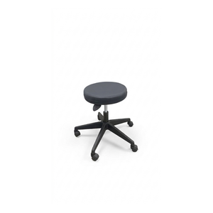 Modern Backless Rolling <b>Stool</b> Ergonomic PU Leather Upholstery Wheels Adjustable Height Steel Frame for Laboratory <b>Office</b> Clinic - Product Image 1