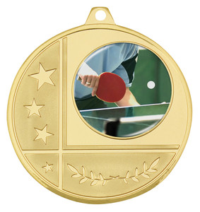 Trofeo y medallas deportivas de tenis de mesa, fabricante personalizado, en blanco - Product Image 4